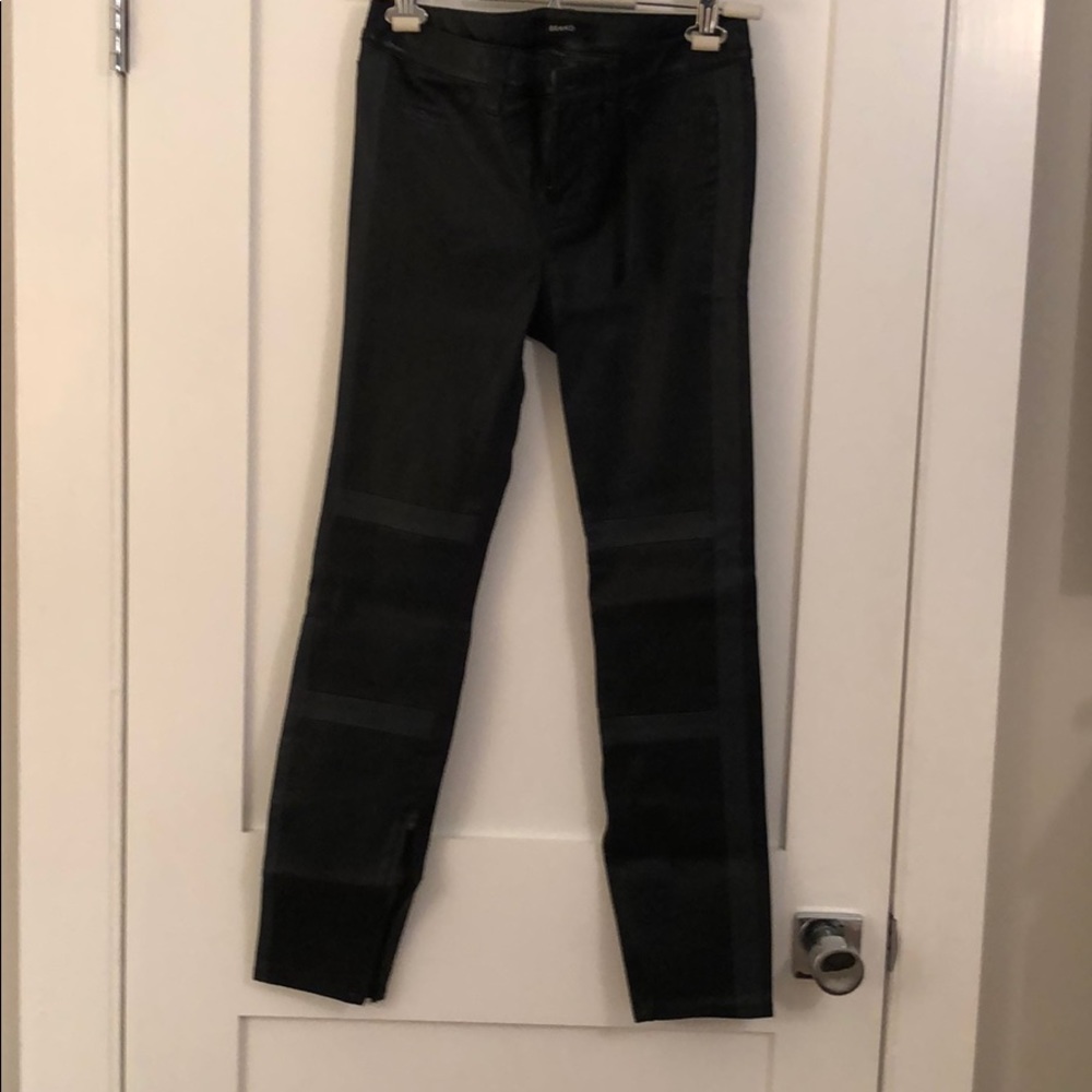 J Brand Black & Gray Leather Pants NWT 29